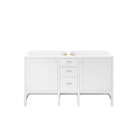 James Martin Vanities Addison 60in Double Vanity Cabinet, Glossy White E444-V60D-GW